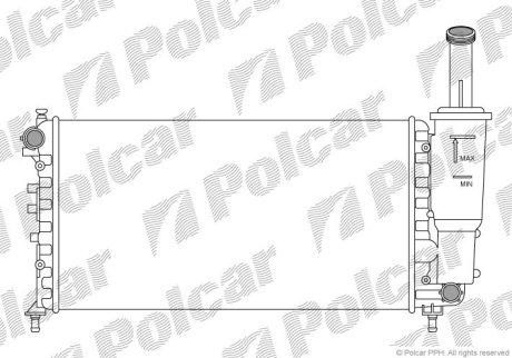 Радіатор охолодження POLCAR 302308A6