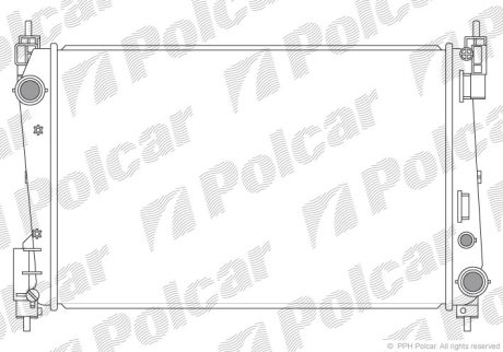 Радіатор охолодження POLCAR 302408-1