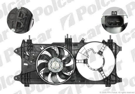 Вентилятор з корпусом / кронштейном POLCAR 304123W2