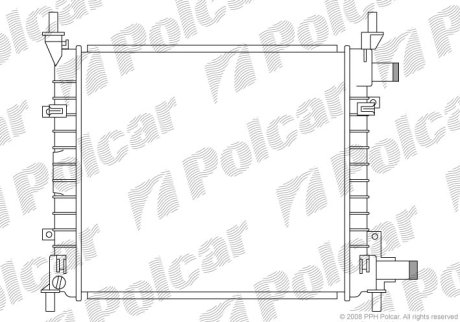 Радіатор охолодження POLCAR 320008A2 (фото 1)