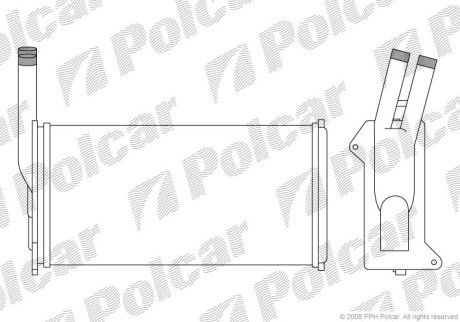 Радіатор обігріву POLCAR 3203N8-1