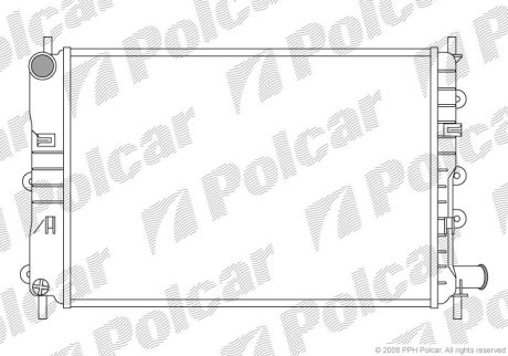 Радіатор охолодження POLCAR 320608A4