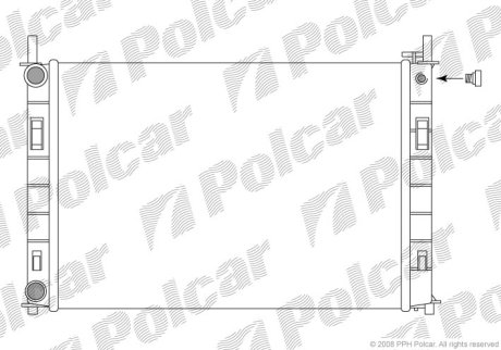 Радіатор охолодження POLCAR 321208-3 (фото 1)