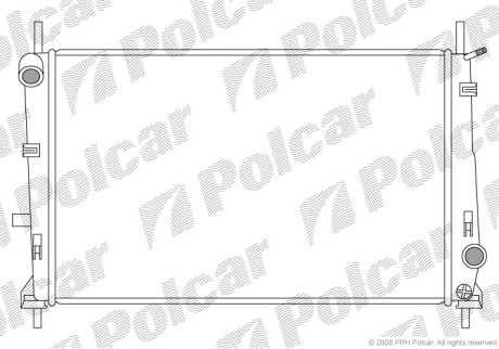 Радіатор охолодження POLCAR 321608-2