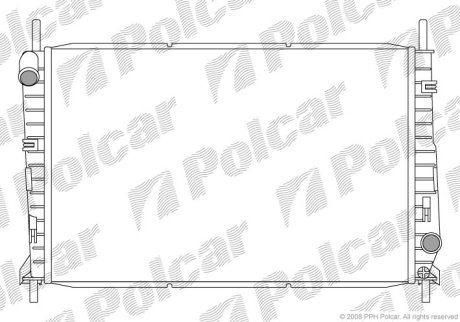 Радіатор охолодження POLCAR 321608A1