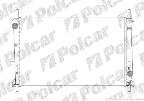 Радіатор охолодження POLCAR 321708-3