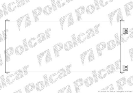 Радіатор кондиціонера Ford Transit 2.0D-2.4D 01.00- POLCAR 3247K8C1S (фото 1)