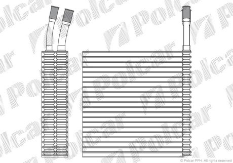 Випарник кондиціонера POLCAR 3410P8-1