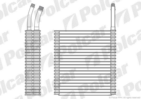 Випарник кондиціонера POLCAR 3411P8-1