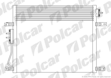 Радіатор кондиціонера POLCAR 3430K8C1