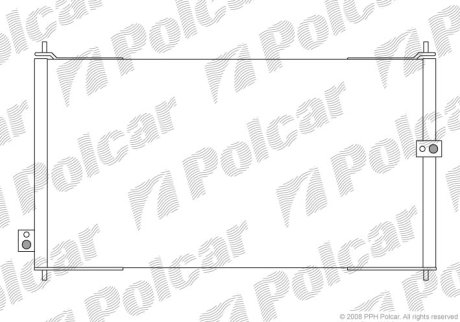Радіатор кондиціонера POLCAR 3816K8C1