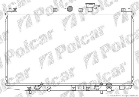 Радіатор охолодження POLCAR 381808-4