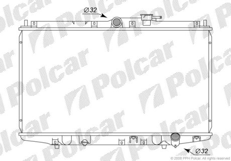 Радіатор охолодження POLCAR 381808-5