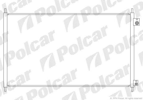 Радіатор кондиціонера POLCAR 3818K85K