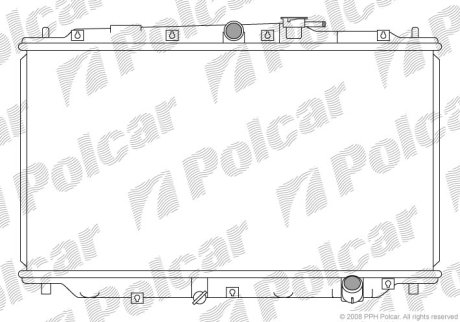 Радіатор охолодження POLCAR 382008-3 (фото 1)