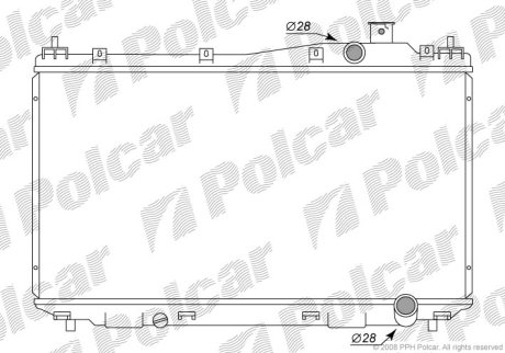 Радіатор охолодження POLCAR 382508-1