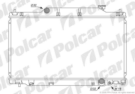 Радіатор охолодження POLCAR 3825083K