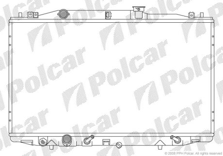 Радіатор охолодження POLCAR 383308-4