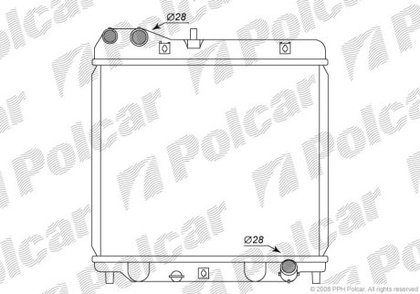 Радіатор охолодження POLCAR 383508-2