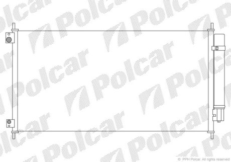 Радіатор кондиціонера POLCAR 3851K8C1