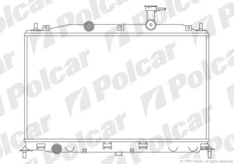 Радіатор охолодження POLCAR 400908-1 (фото 1)