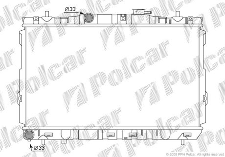 Радіатор охолодження POLCAR 4013081X (фото 1)