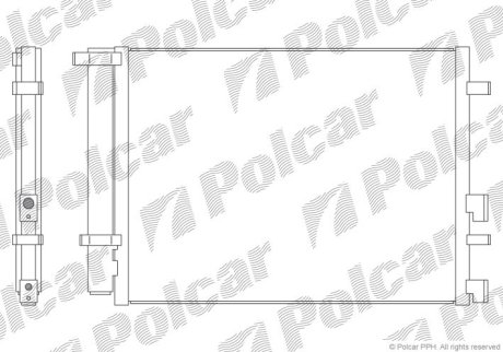 Радіатор кондиціонера POLCAR 4017K82K