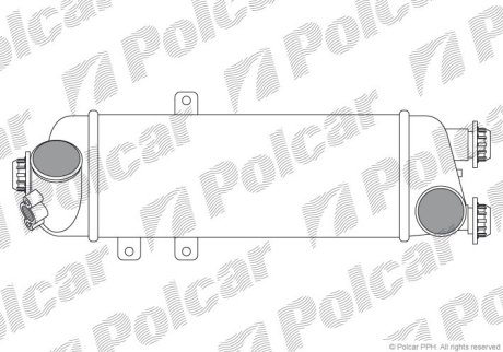 Радіатор повітря (Інтеркулер) POLCAR 4114J8-1