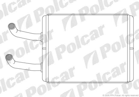 Радіатор обігріву POLCAR 4150N8-1