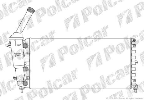 Радіатор охолодження POLCAR 420208-2