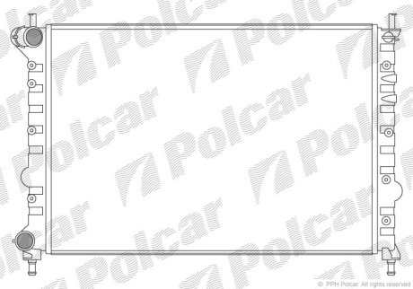 Радіатор охолодження POLCAR 421108A5