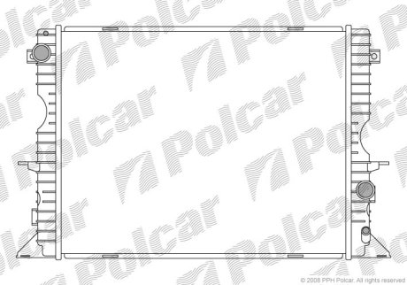 Радіатор охолодження POLCAR 430708-1 (фото 1)