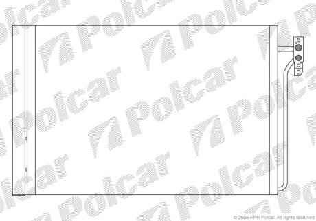 Радіатор кондиціонера POLCAR 4332K8C1