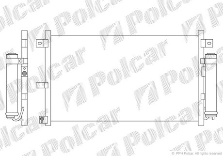 Радіатор кондиціонера POLCAR 4526K81K