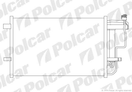 Радіатор кондиціонера POLCAR 4542K81K