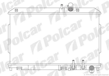 Радіатор охолодження POLCAR 454808-2 (фото 1)