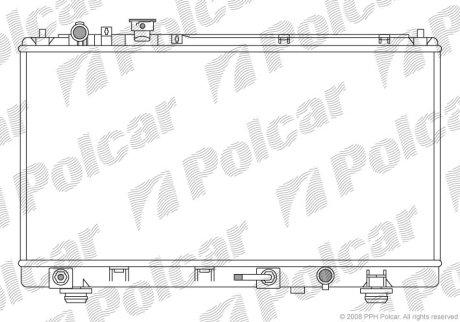 Радіатор охолодження POLCAR 455508-1 (фото 1)