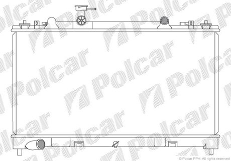 Радіатор охолодження POLCAR 456008-5