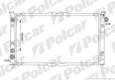 Радіатор охолодження POLCAR 457708-2