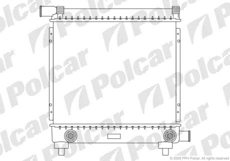 Радіатор охолодження POLCAR 500108-2