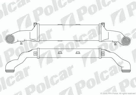 Радіатор повітря (Інтеркулер) POLCAR 5002J8-1