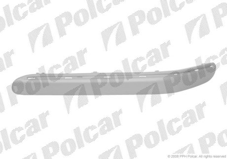 Молдинг бампера правий POLCAR 500307-8