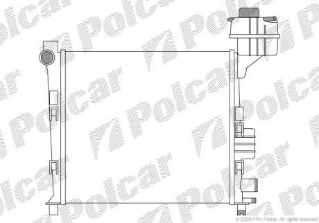 Радіатор охолодження POLCAR 5005082X