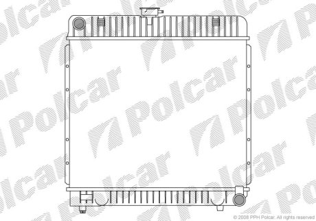 Радіатор охолодження POLCAR 501308-1 (фото 1)