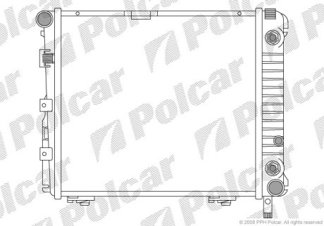 Радіатор охолодження POLCAR 50140801