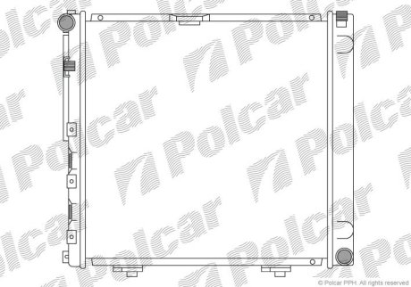 Радіатор охолодження POLCAR 50140806