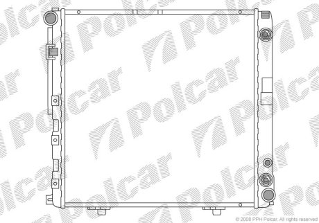 Радіатор охолодження POLCAR 501408-0