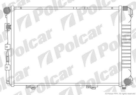 Радіатор охолодження POLCAR 501408-1 (фото 1)