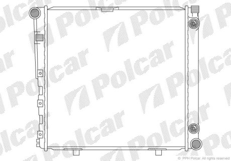 Радіатор охолодження POLCAR 501408-6