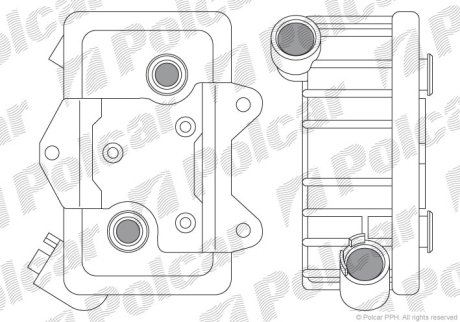 Радіатор масла POLCAR 5014L8-3
